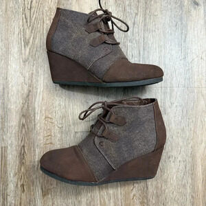Pierre Dumas Wedge Booties